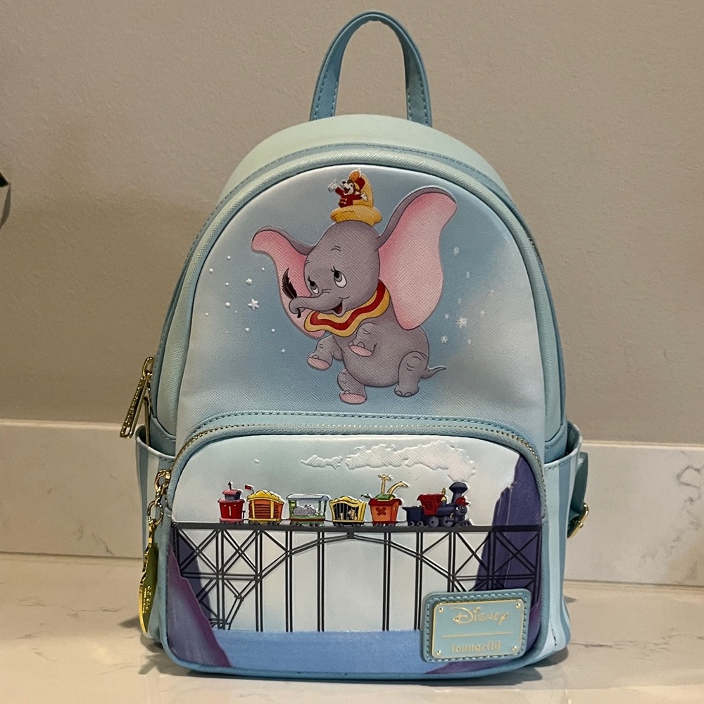 NWOT Rare Loungefly Disney Dumbo 80th Anniversary Don't Just Fly, Soar Backpack